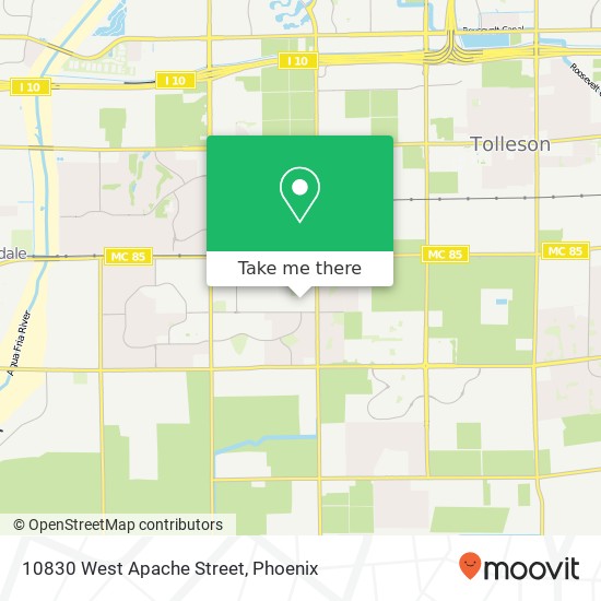 10830 West Apache Street map