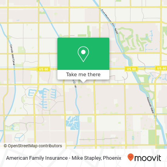 American Family Insurance - Mike Stapley map