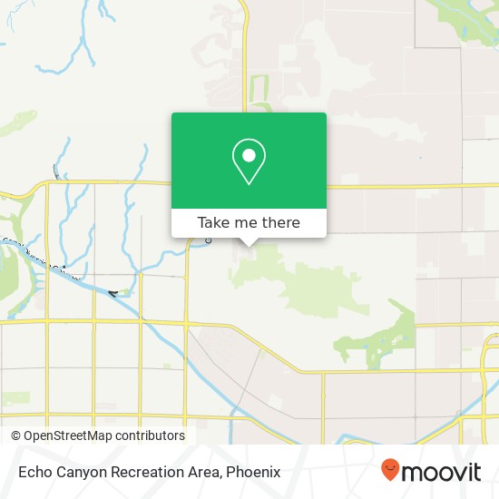 Echo Canyon Recreation Area map