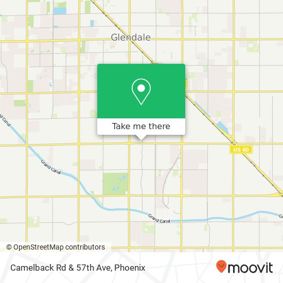 Mapa de Camelback Rd & 57th Ave