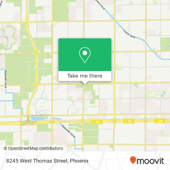 8245 West Thomas Street map