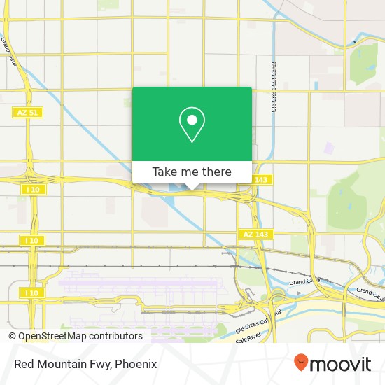 Red Mountain Fwy map