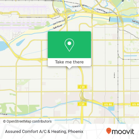 Assured Comfort A/C & Heating map