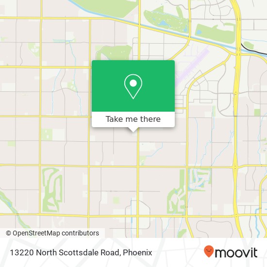 Mapa de 13220 North Scottsdale Road