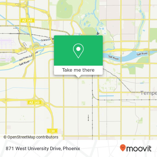 871 West University Drive map