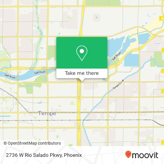 Mapa de 2736 W Rio Salado Pkwy