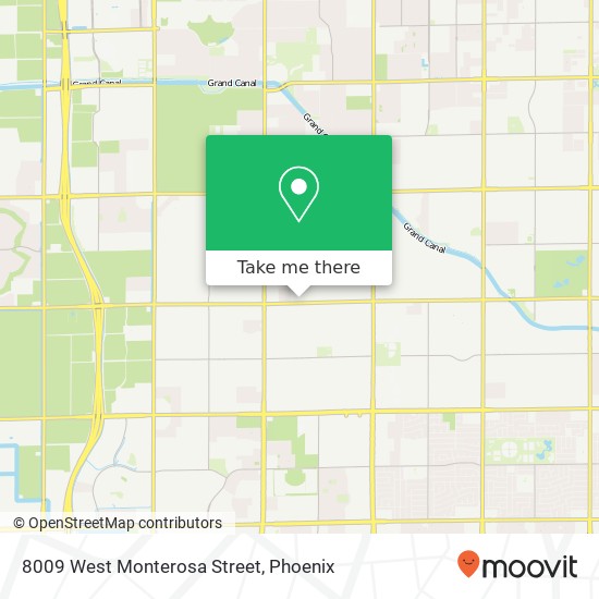 8009 West Monterosa Street map