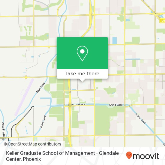 Keller Graduate School of Management - Glendale Center map