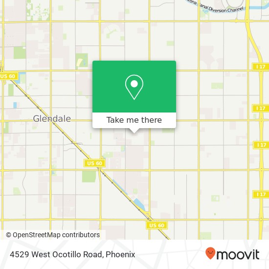 Mapa de 4529 West Ocotillo Road