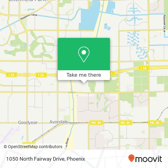 1050 North Fairway Drive map