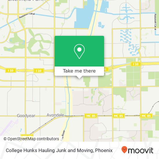 College Hunks Hauling Junk and Moving map