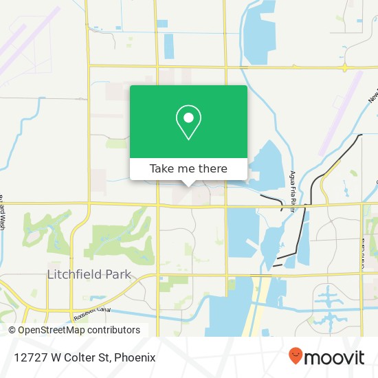 12727 W Colter St map