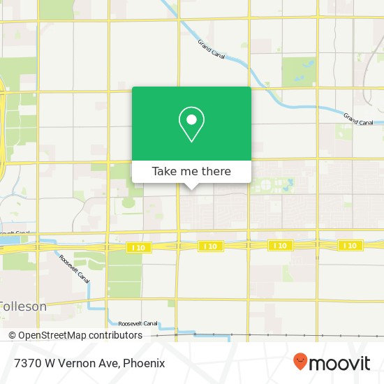 7370 W Vernon Ave map