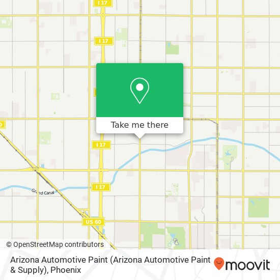 Mapa de Arizona Automotive Paint