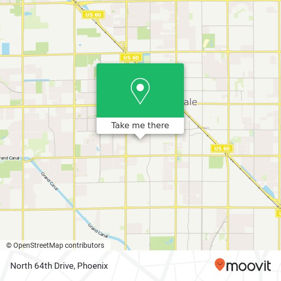 North 64th Drive map