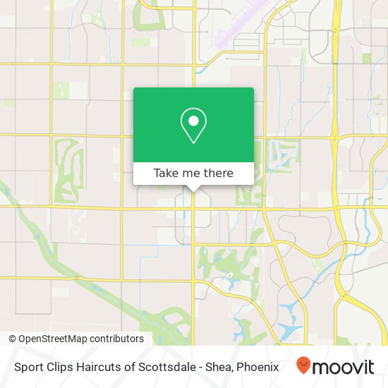 Sport Clips Haircuts of Scottsdale - Shea map