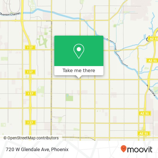 Mapa de 720 W Glendale Ave