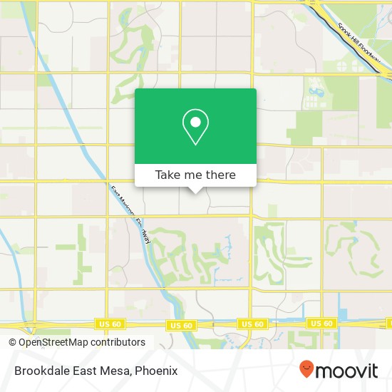 Mapa de Brookdale East Mesa