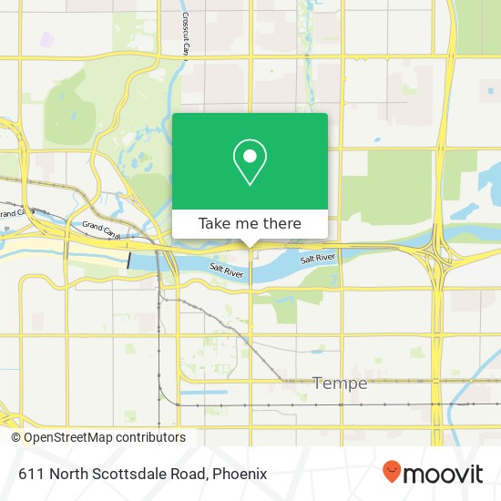 Mapa de 611 North Scottsdale Road