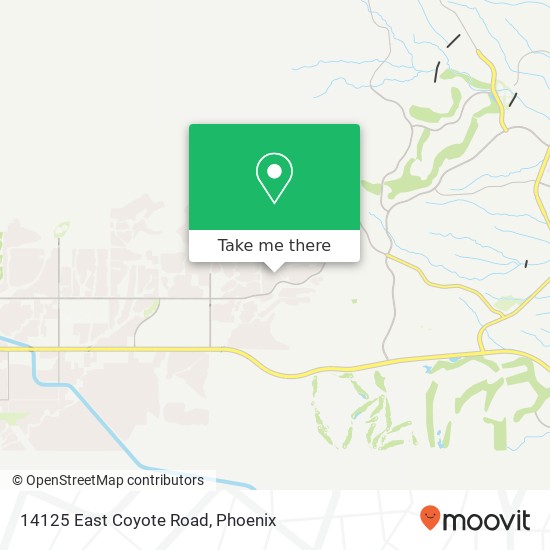 Mapa de 14125 East Coyote Road