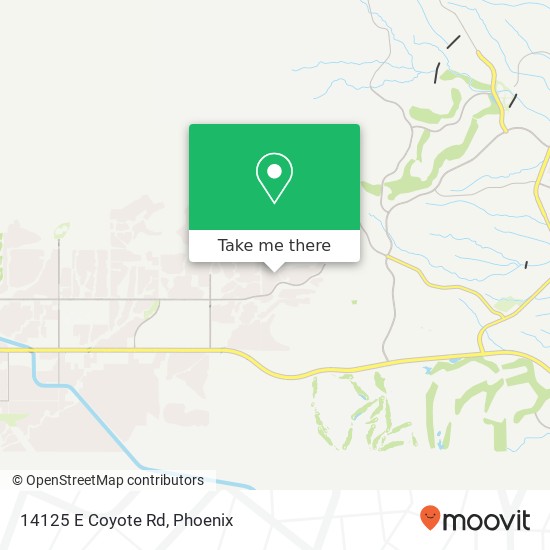 14125 E Coyote Rd map