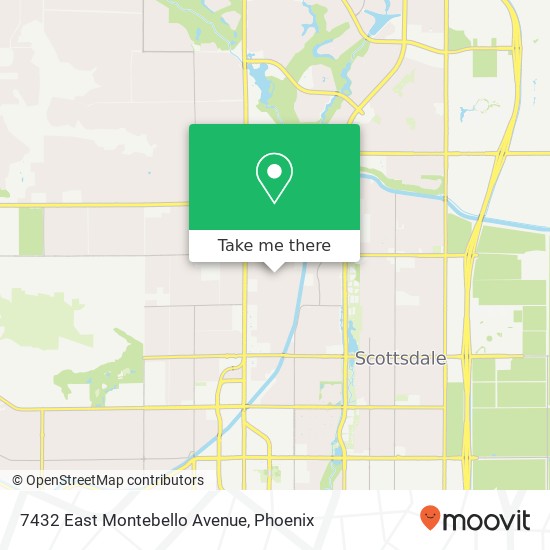 Mapa de 7432 East Montebello Avenue