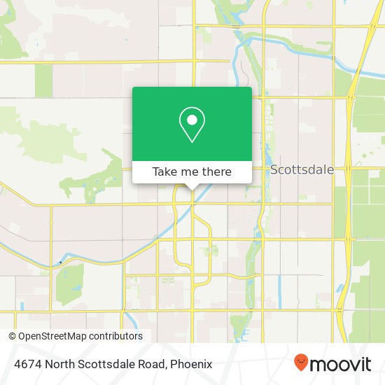 Mapa de 4674 North Scottsdale Road