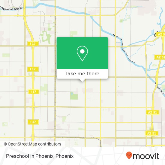Preschool in Phoenix map