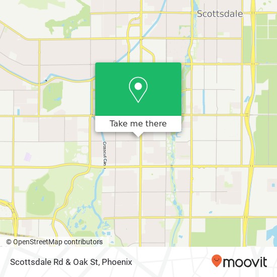 Scottsdale Rd & Oak St map