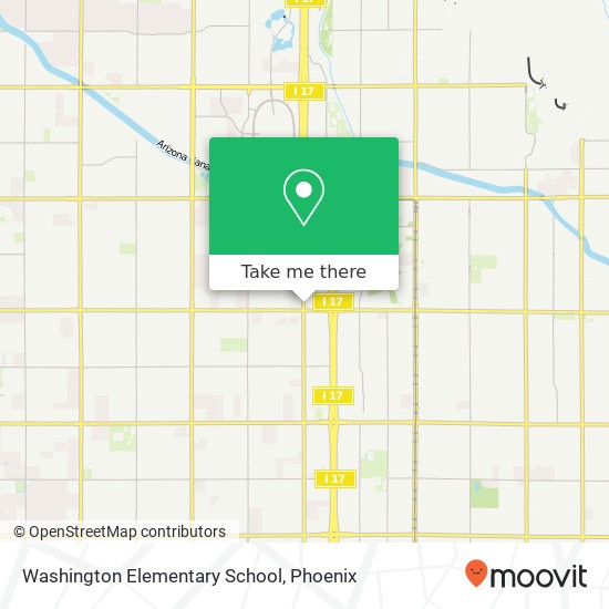 Washington Elementary School map