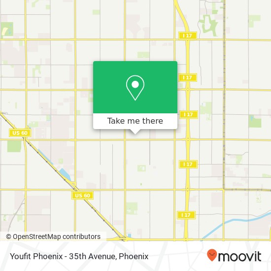 Youfit Phoenix - 35th Avenue map