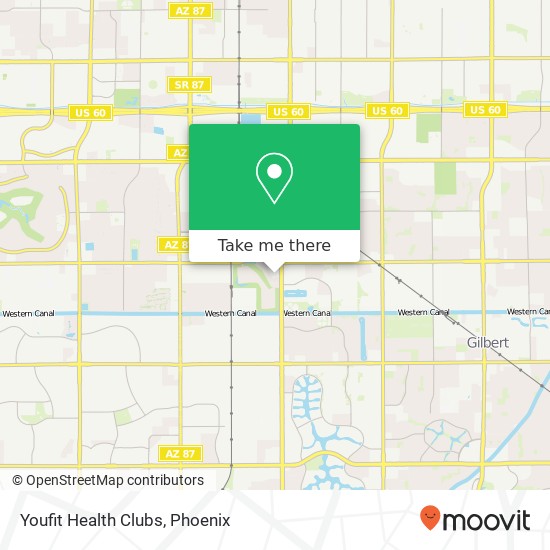 Youfit Health Clubs map