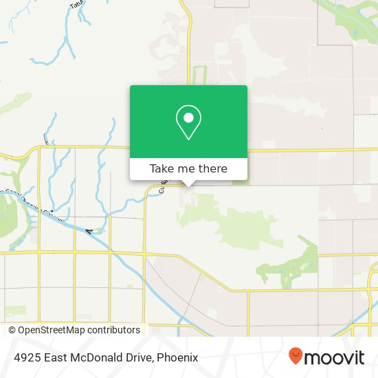 Mapa de 4925 East McDonald Drive