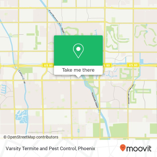 Varsity Termite and Pest Control map