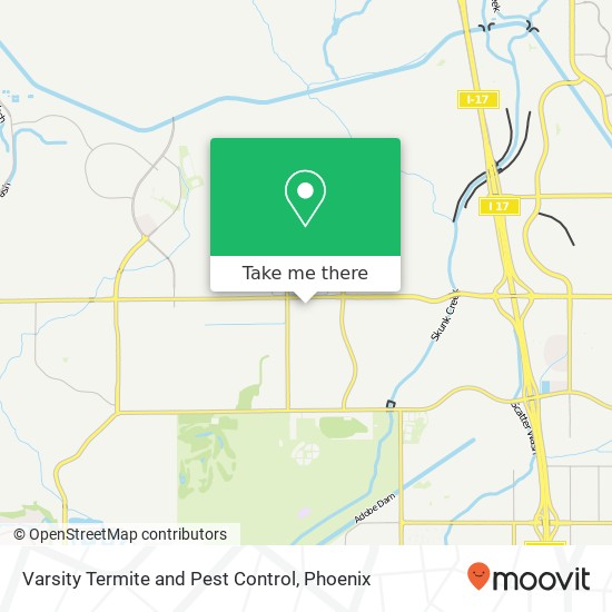 Varsity Termite and Pest Control map