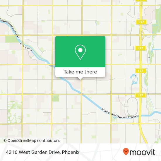 Mapa de 4316 West Garden Drive