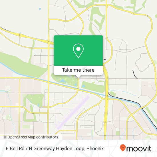 Mapa de E Bell Rd / N Greenway Hayden Loop