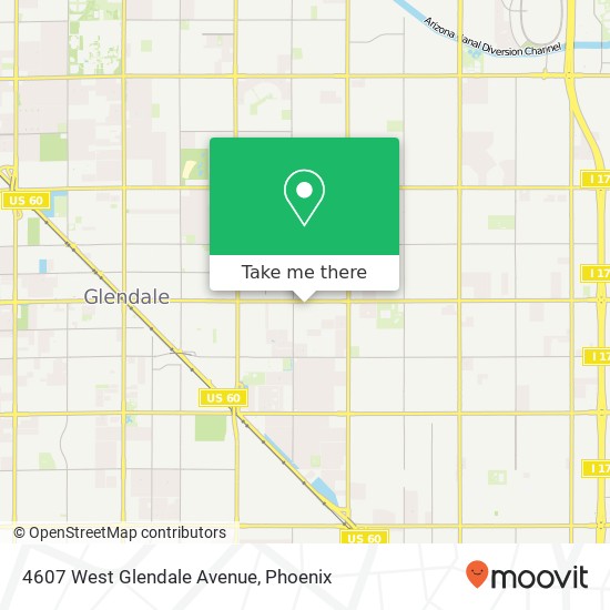 4607 West Glendale Avenue map