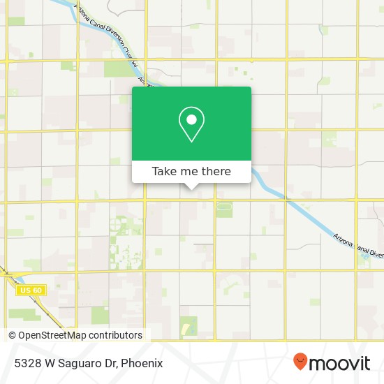 Mapa de 5328 W Saguaro Dr