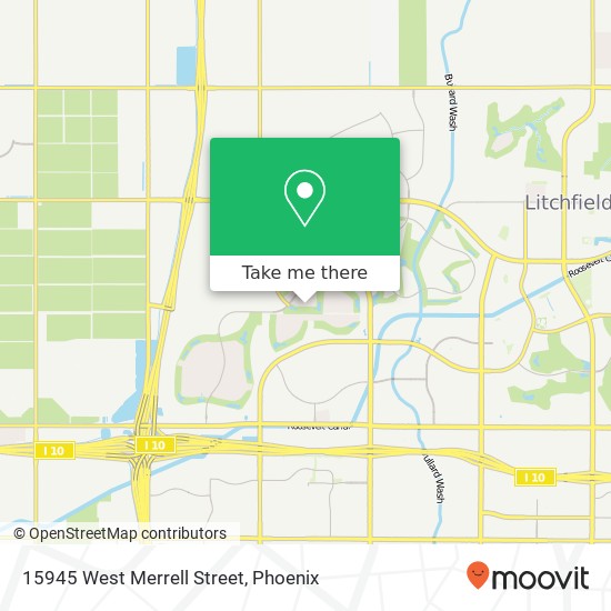 15945 West Merrell Street map