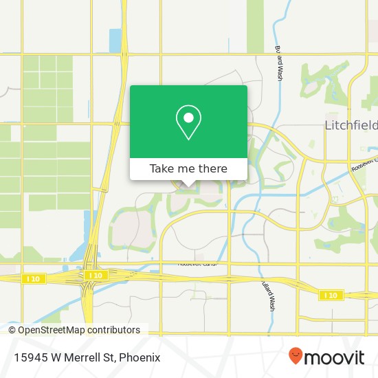 15945 W Merrell St map