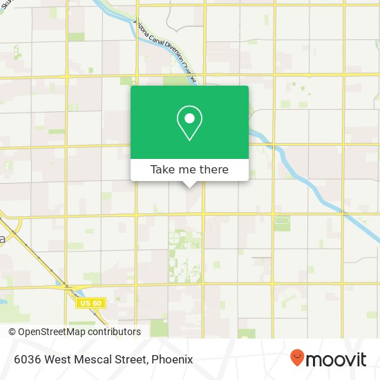 6036 West Mescal Street map