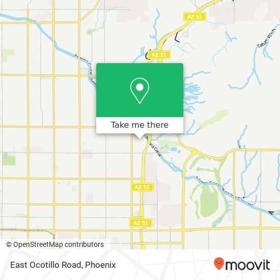 Mapa de East Ocotillo Road