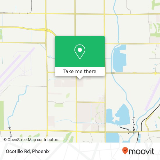 Ocotillo Rd map