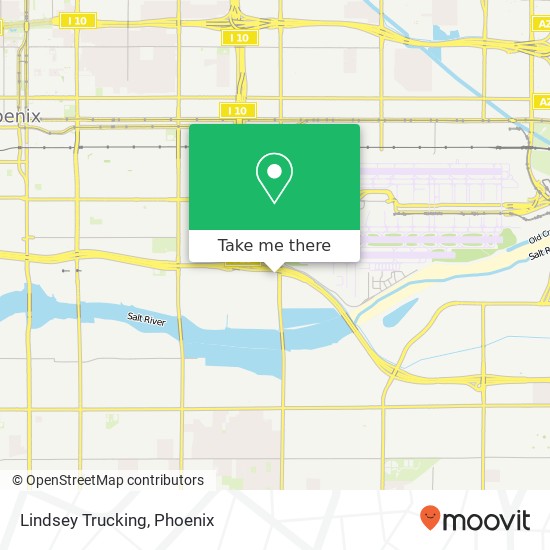Mapa de Lindsey Trucking