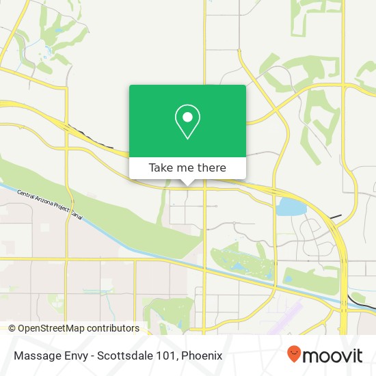 Mapa de Massage Envy - Scottsdale 101