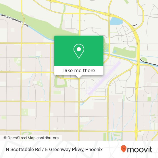 N Scottsdale Rd / E Greenway Pkwy map