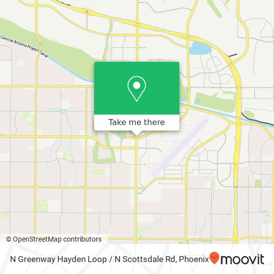 Mapa de N Greenway Hayden Loop / N Scottsdale Rd