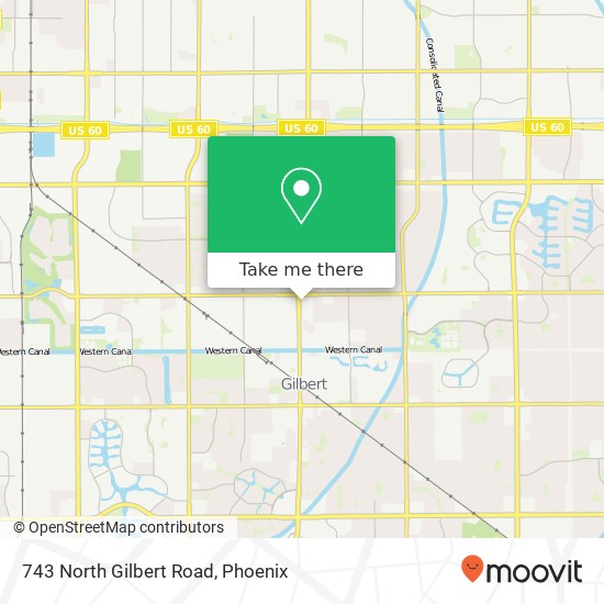 Mapa de 743 North Gilbert Road