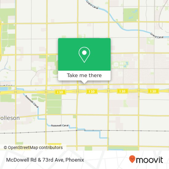 McDowell Rd & 73rd Ave map